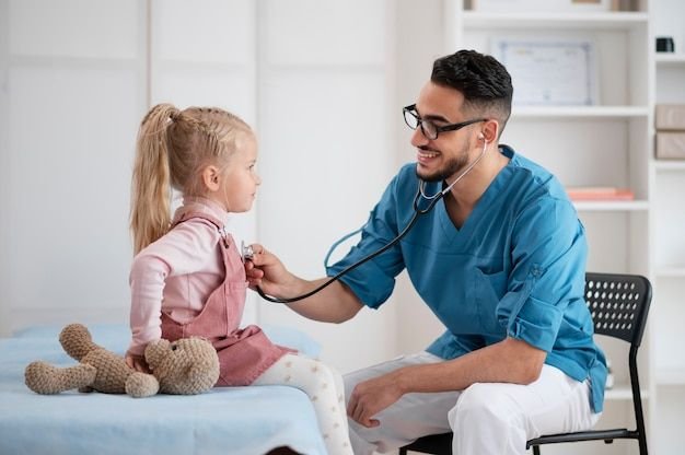Doctor consulting patient